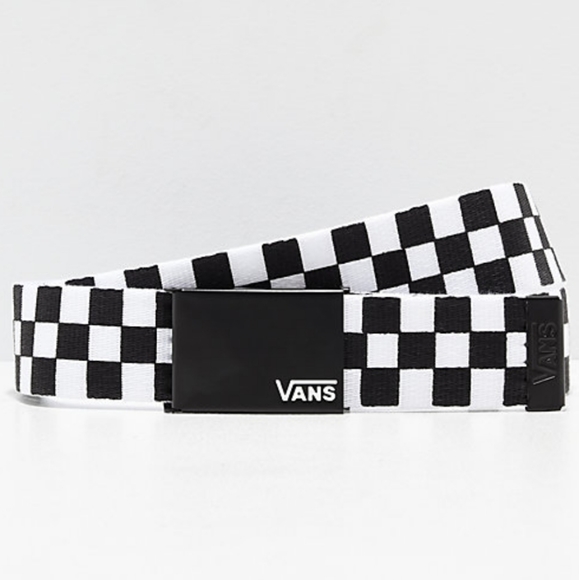 vans belt checkered